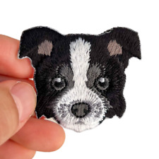 Border Collie cane toppe immagine da stirare ricamo toppe da stiro fai da te