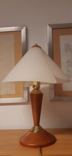 Lampada vintage legno vetro - legno, e