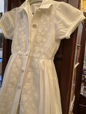 Vestito Bianco In Cotone
