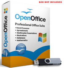 Suite Software Open Office per Windows-USB-Elaborazione Parole-Casa-Studente-Affari