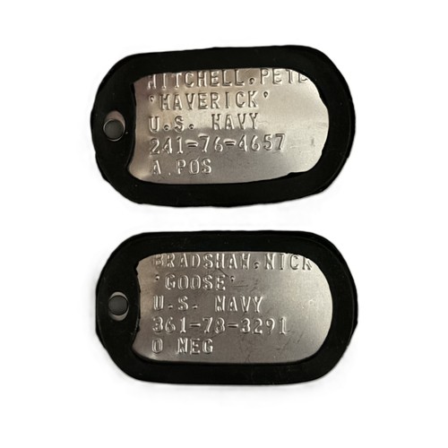 Dogtag piastrine militari inox - piastrine,