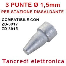 3 PUNTE RICAMBI N5-8 UGELLO Ø
