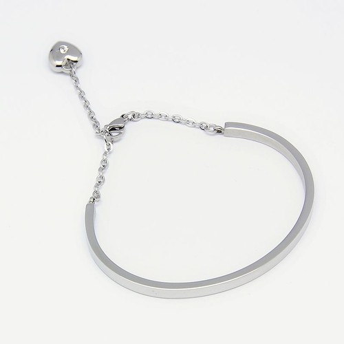Bracciale acciaio con - st.,