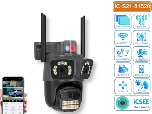 Telecamera speed con tripla - ip,