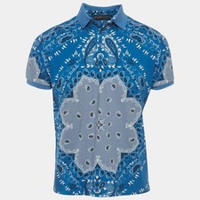 Polo Etro Blue con stampa