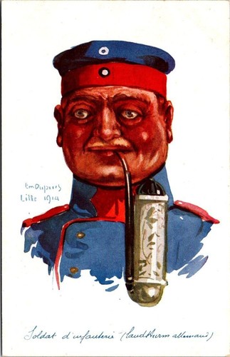 1914 cartolina soldato - cartolina,