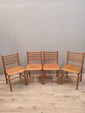 68072 Set n 4 sedie vintage in legno