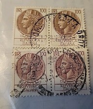 4 Francobolli Rari 100 Lire