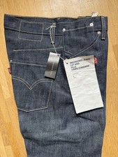 Levi's Lotto #005 Engineered Coupe Standard Raw Denim Jeans W 27/L 32 Nuovi con etichette