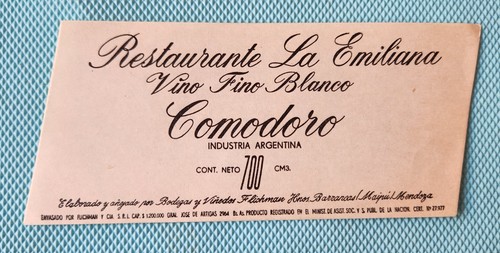 Comodoro etichetta bottiglia - comodoro,