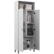 Mobile multiuso bianco con 2