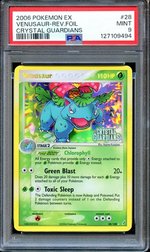 Psa venusaur 100 reverse - venusaur,