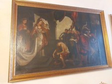 Antico Quadro Dipinto  Del 1600 Con Cornice