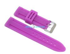 Cinturino in gomma viola per orologio ansa 24mm tipo panerai silicone caucciù