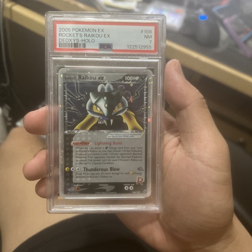 Carta pokémon psa rocket - carta, 7