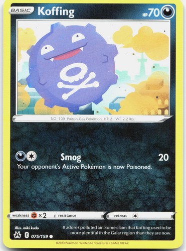 Koffing crown zenith 075 159 - koffing,