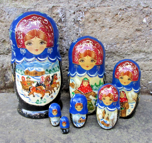 Grande matryoshka russa alta - grande,