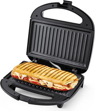 Tostapane, Piastra per Toast, 750W Griglia Elettrica E Sandwich, Con Rivestiment