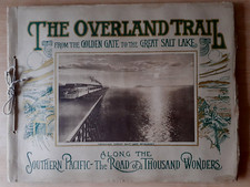 SOUTHERN PACIFIC-THE OVERLAND TRAIL-GRANDE FORMATO ALBUM BROCHURE ILLUSTRATA-ANNI 20