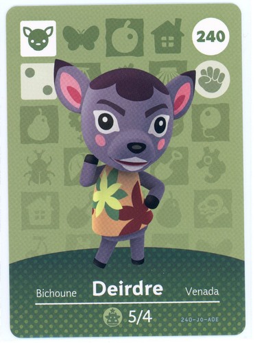 Deirdre 240 carta amiibo - amiibo,