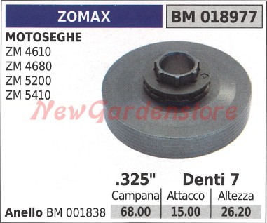 Pignone campana frizione