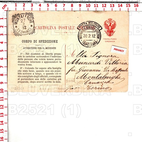 B2521 libia posta militare - posta,