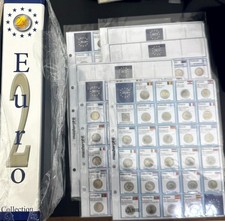 Masterphil Raccoglitore per 2 Euro + fogli 2 euro commemorativi da 2020 al 2024