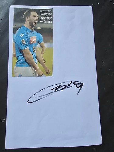 Autografo autograph originale