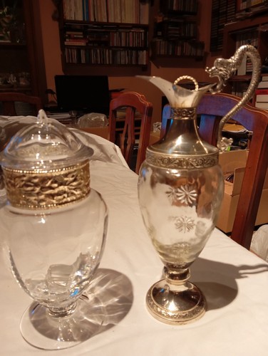 Set lusso cristallo argento - set,