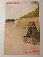 Pneus Pirelli - Tacchi Pirelli - Cartolina pubblicitaria.