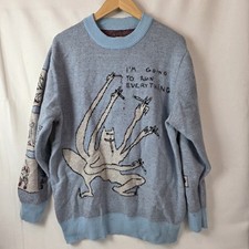 Maglione Wah Wah Filthy Ratbag XL blu difetti