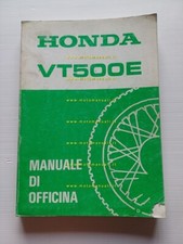 HONDA VT 500 E 1985 manuale officina ITALIANO originale