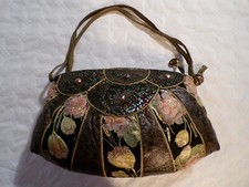 BORSA BORBONESE LEATHER VINTAGE '80 BAG MADE IN ITALY 100% ORIGINALE