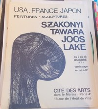 AFFICHE EXPOSITION SZAKONYI