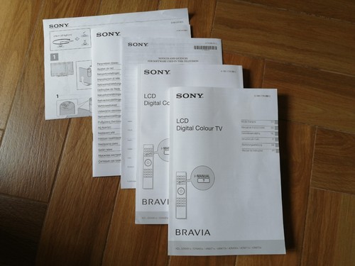 Manuali per sony - tv,