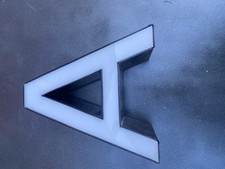 Letter A Ex Sign White Front