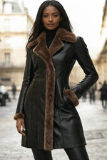 Cappotto lungo donna nero vera