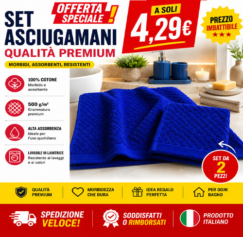 Set asciugamani bagno - bagno, corn