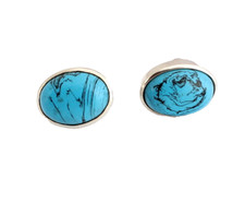 Orecchini Ovali In Argento 925