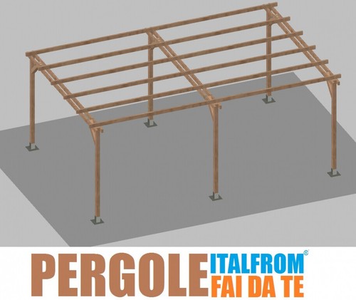 Pergola legno impregnato - pergola,