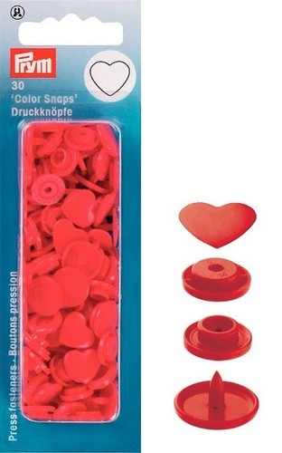 Bottoni pressione cuore - a, a