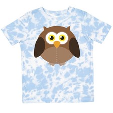 Maglietta Inktastic Owl Fat Brown bambino uccellino animale carina divertente bambino in età prescolare