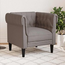 Poltrona Chesterfield Tortora