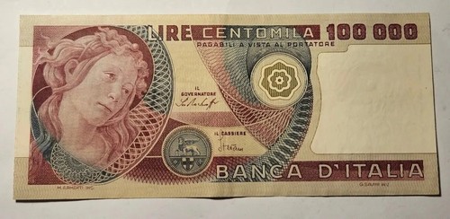 100 000 lire botticelli - 100.000,