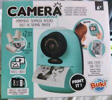 FOTOCAMERA STAMPA ISTANTANEA BAMBINI ROTOLO CARTA TERMICA FOTO VIDEO DIGITALE