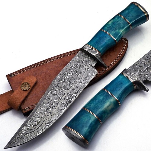 Coltello bowie damascato - bowie,