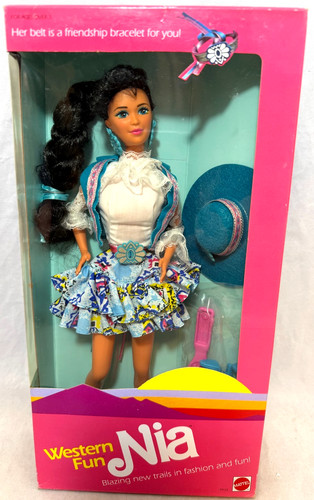 Barbie western fun nia - barbie, bambola