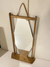 ? Specchio a Parete Con Mensola Esagonale - Vintage Design Anni ‘60
