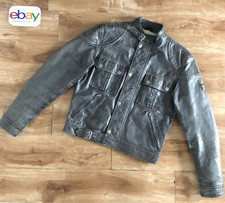 Giacca di pelle Belstaff COUGAR CENTAUR, GoldLabel, grigio antico, taglia M