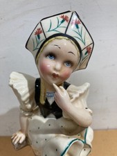 CERAMICHE DA COLLEZIONE-DECORATIVO SOPRAMMOBILE-OLANDESINA-ARTISTA GALLI-'900